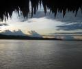 Foto en una balsa a orillas del rio Amazonas
