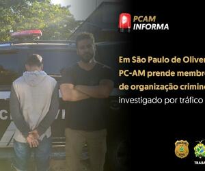 image for  PC-AM prende membro de organização criminosa investigado por tráfico de drogas