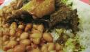 Plato de comida servido en un plato