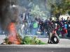 Personas en manifestaciones en Haiti