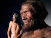 Denisovanos y neandertales en una recreacion en computador