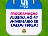 image for Vamos celebrar os 41 anos de Tabatinga em grande estilo