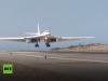 Bombardero ruso aterizando en aeropuerto en Venezuela