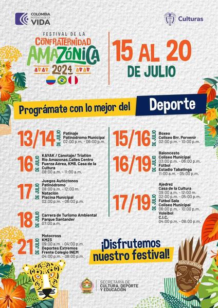 image for Cronograma Festival de Confraternidad 2024